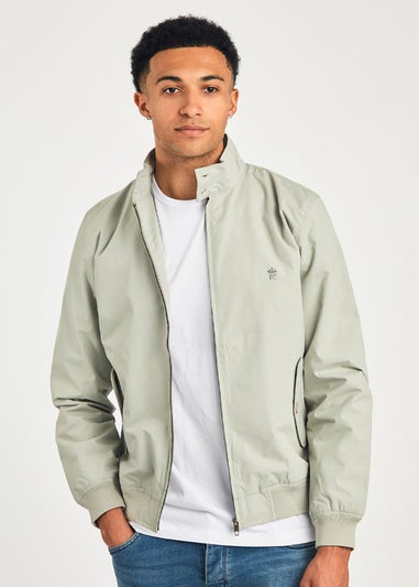 French Connection Stone Funnel Neck Harrington Jacket