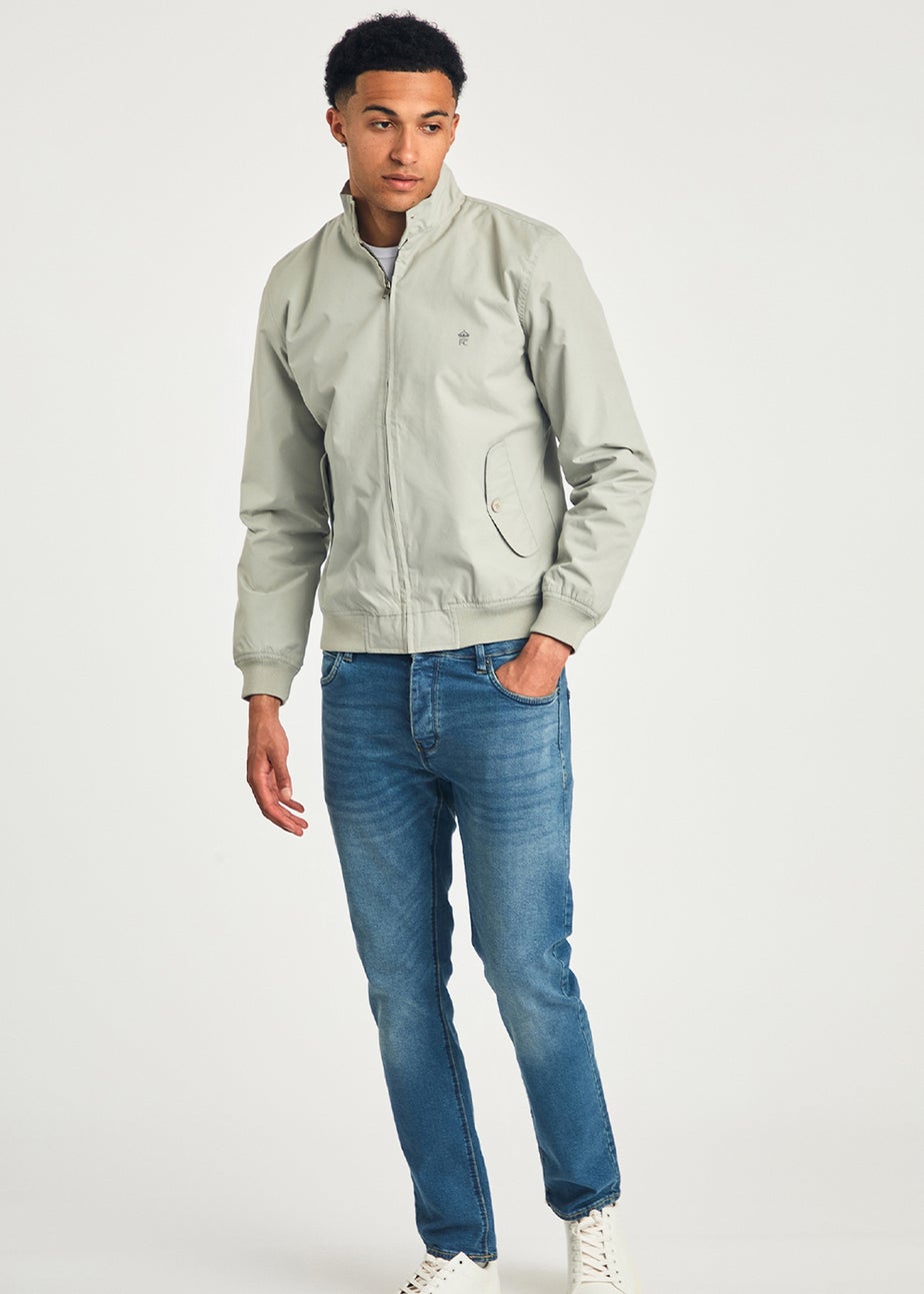 French Connection Stone Funnel Neck Harrington Jacket