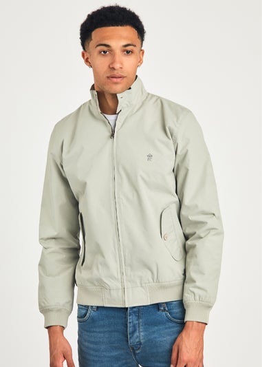 French Connection Stone Funnel Neck Harrington Jacket