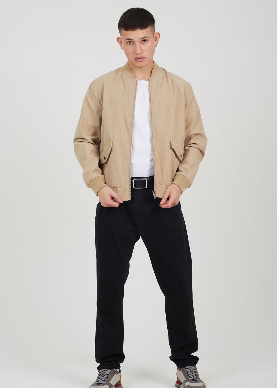 Brave Soul Stone Lightweight Bomber Jacket