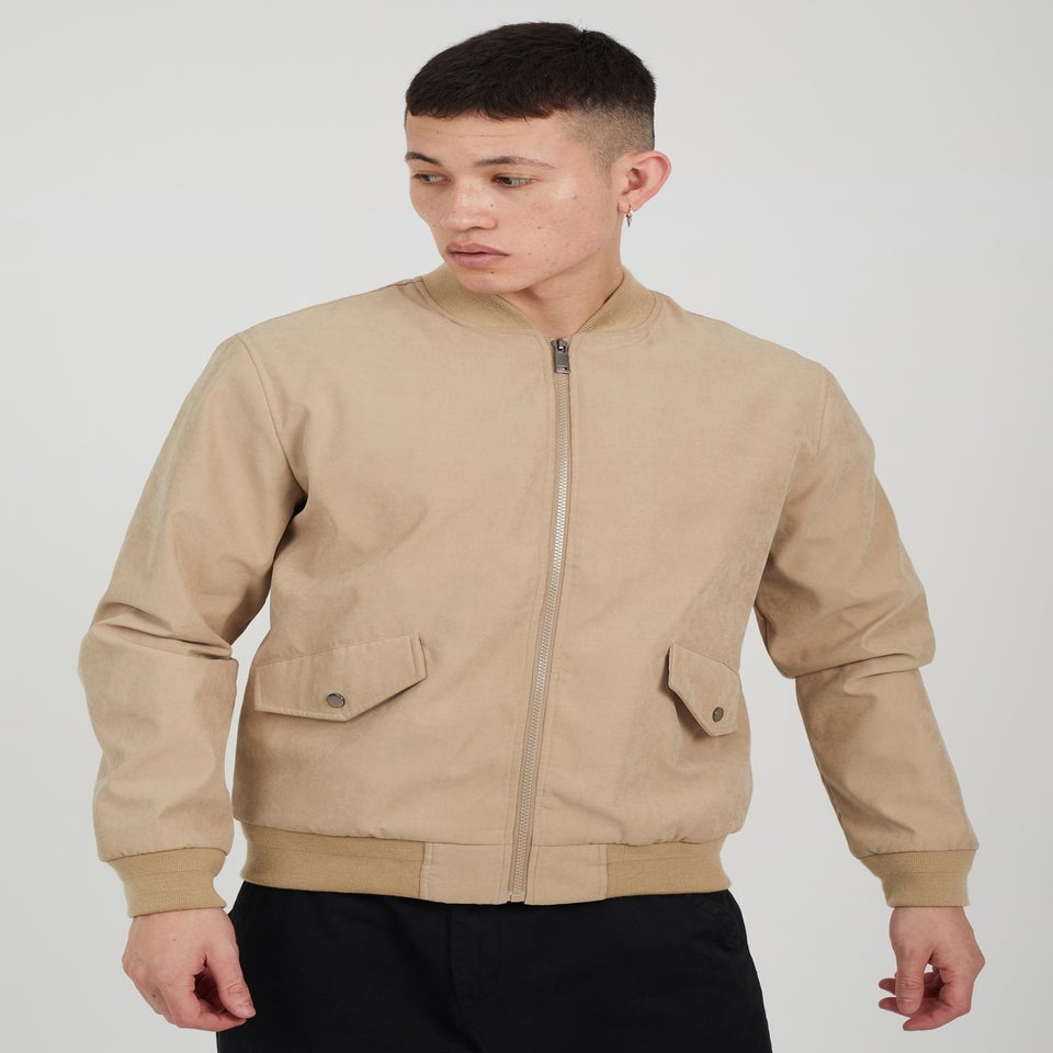 Brave Soul Stone Lightweight Bomber Jacket