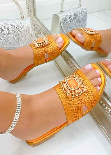 Love Lemonade Orange Crystal Bloom Sliders