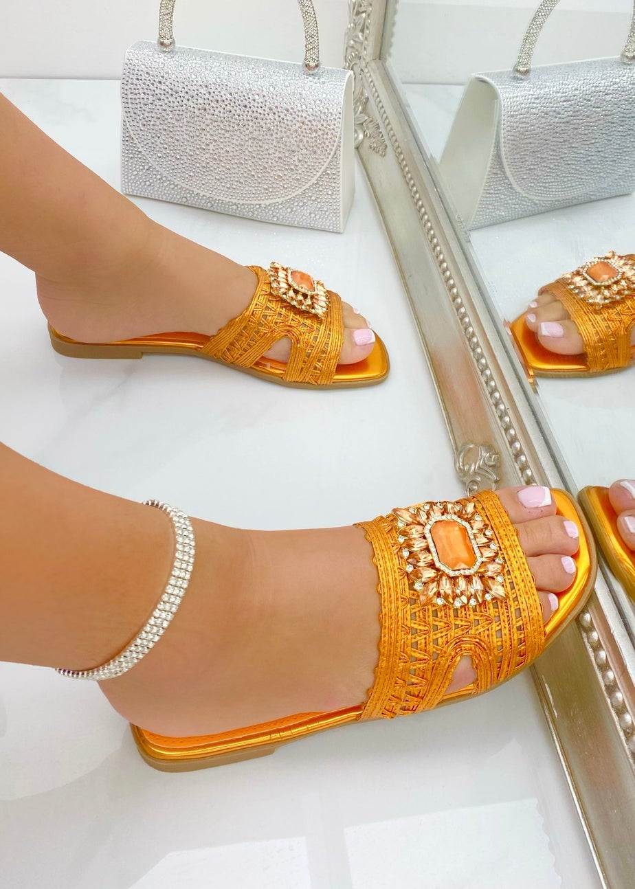 Love Lemonade Orange Crystal Bloom Sliders