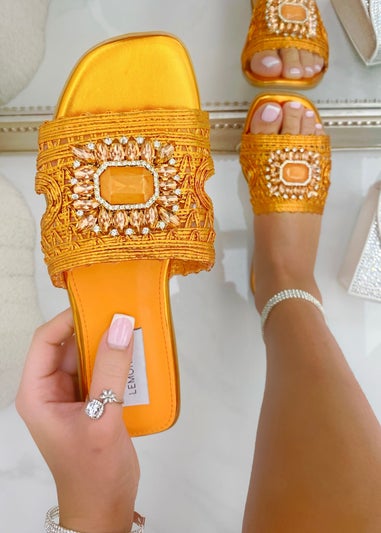 Love Lemonade Orange Crystal Bloom Sliders