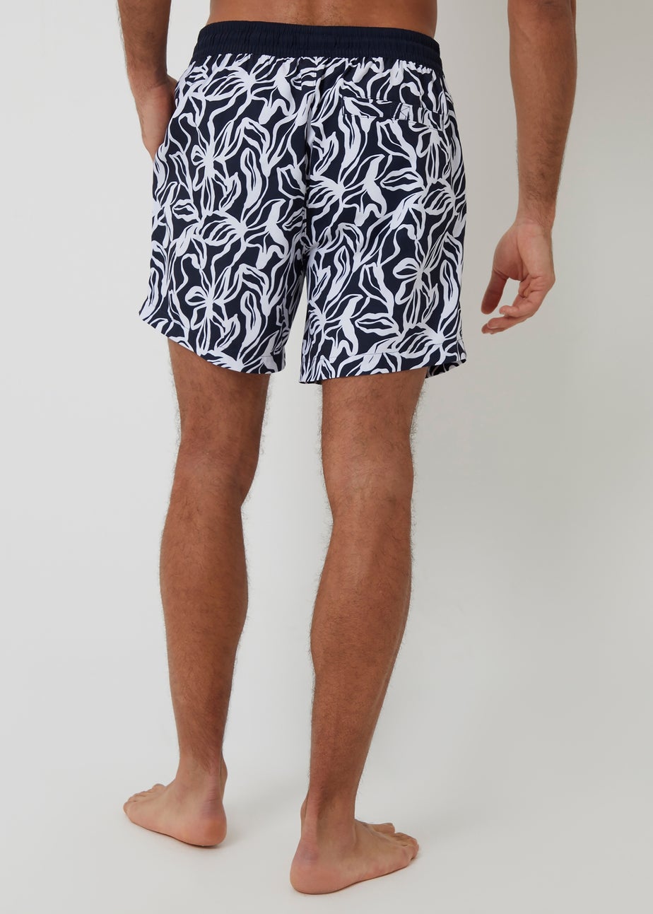Threadbare Navy 2 Pack Mixed Swim Shorts