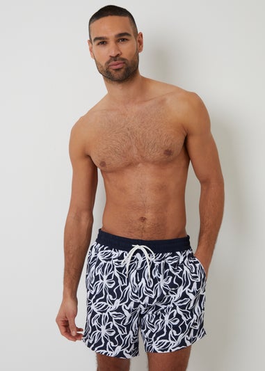 Threadbare Navy 2 Pack Mixed Swim Shorts