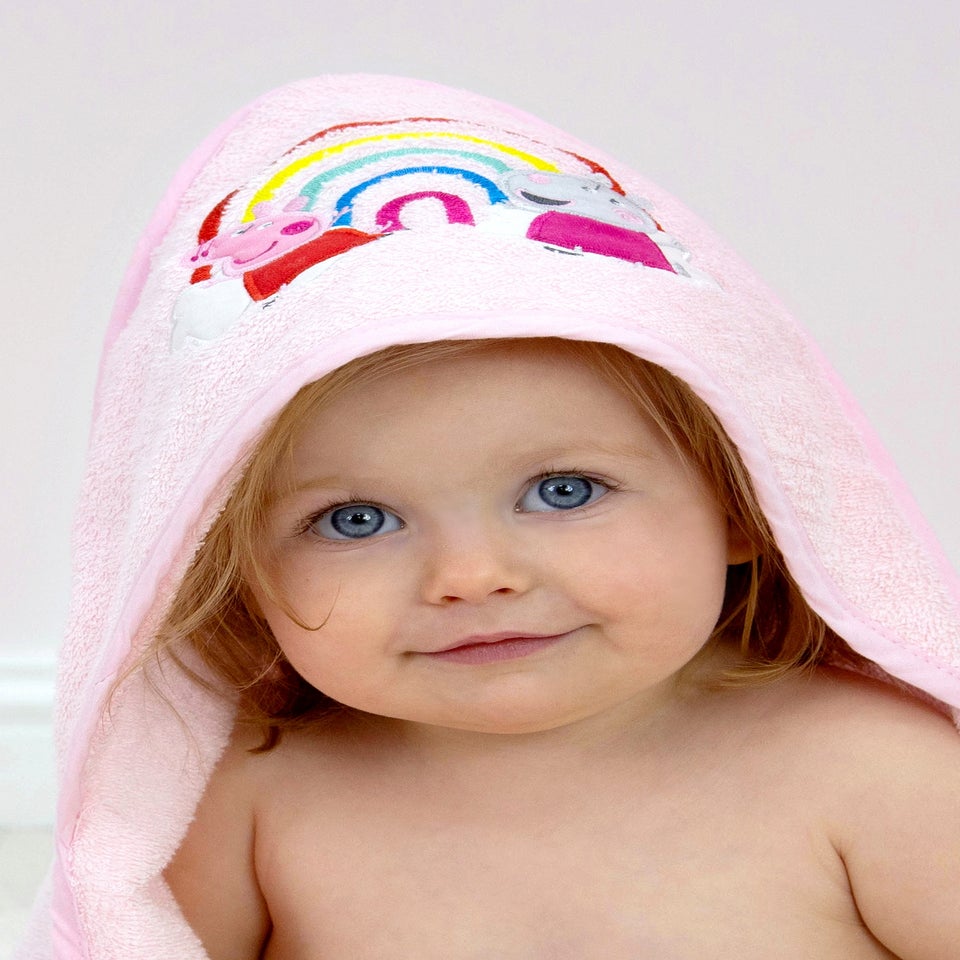 Peppa Pig Pink Lullabies Infant  Hooded Towel