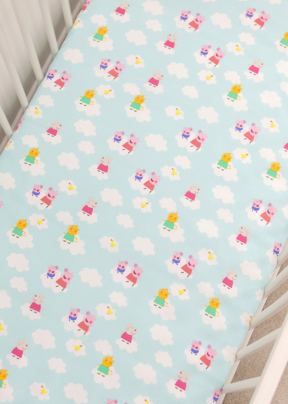 Peppa Pig Pink Lullabies Cot Bed Fitted Sheet Set of 2