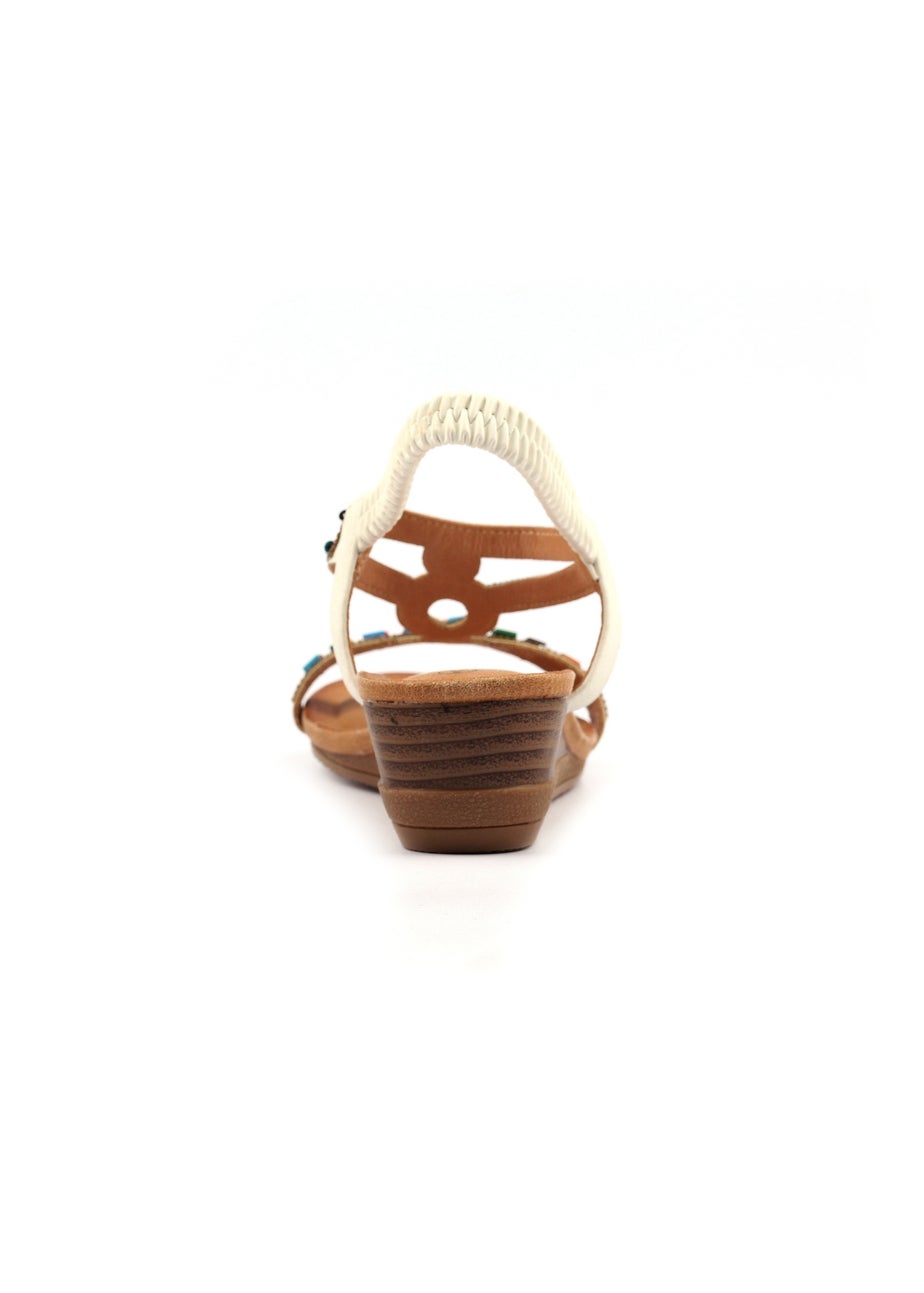 Lunar White Epsom Sandal
