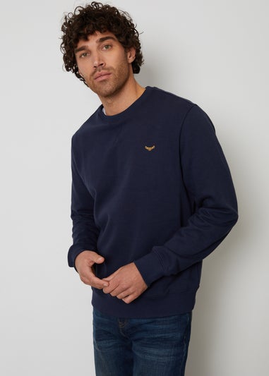 Threadbare Blue 3 Pack Crew Neck Sweatshirts