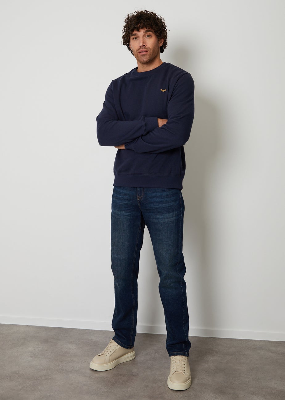 Threadbare Blue 3 Pack Crew Neck Sweatshirts