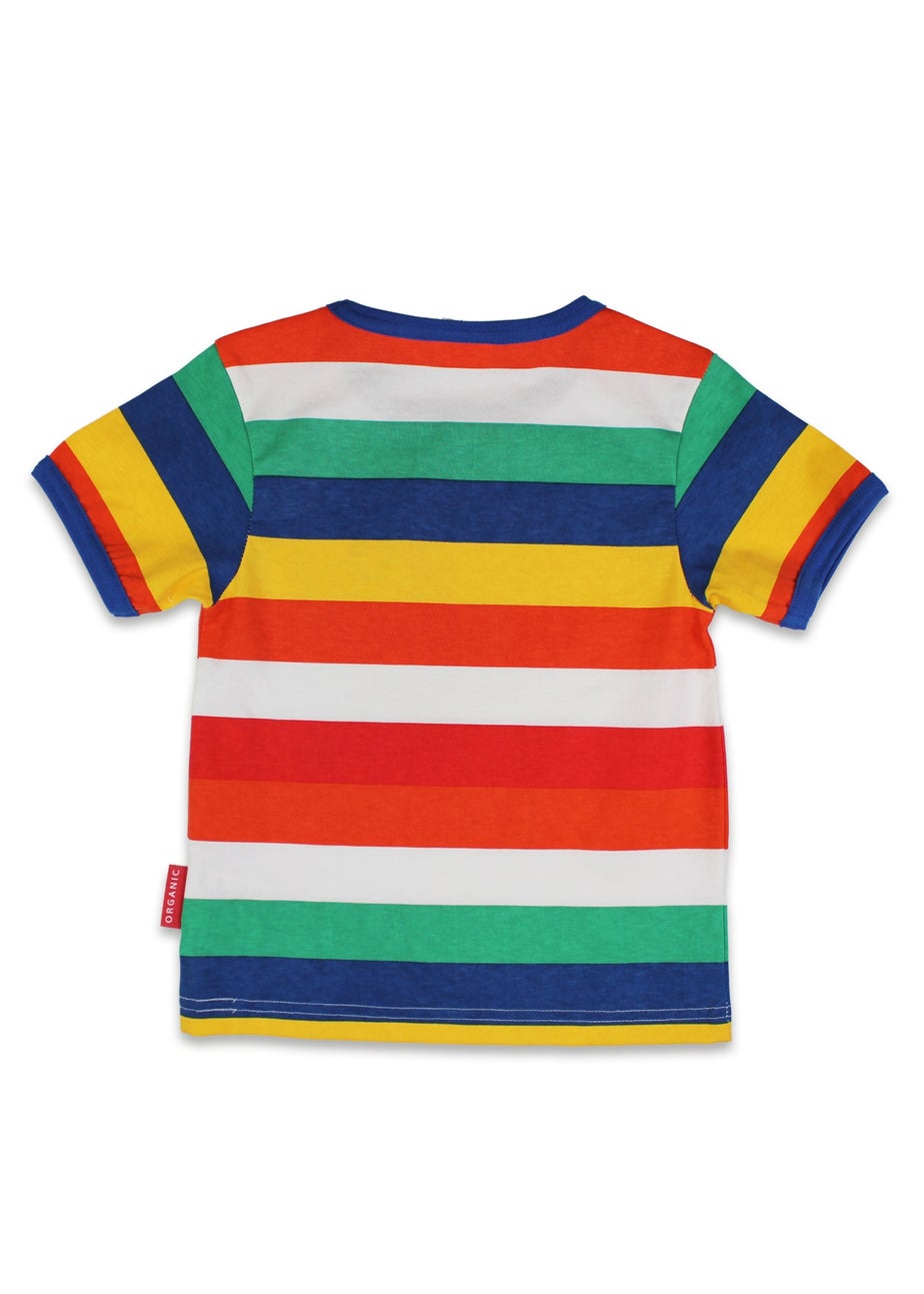 Toby Tiger Organic Multi Colour Sheep Applique T-shirt (6 months - 8 years)