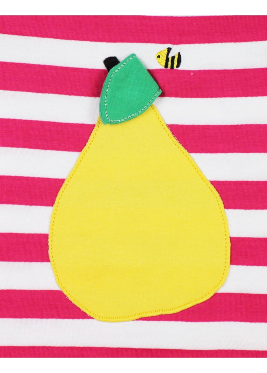 Toby Tiger Organic Pink Pear Applique T-Shirt (6 months - 8 years)