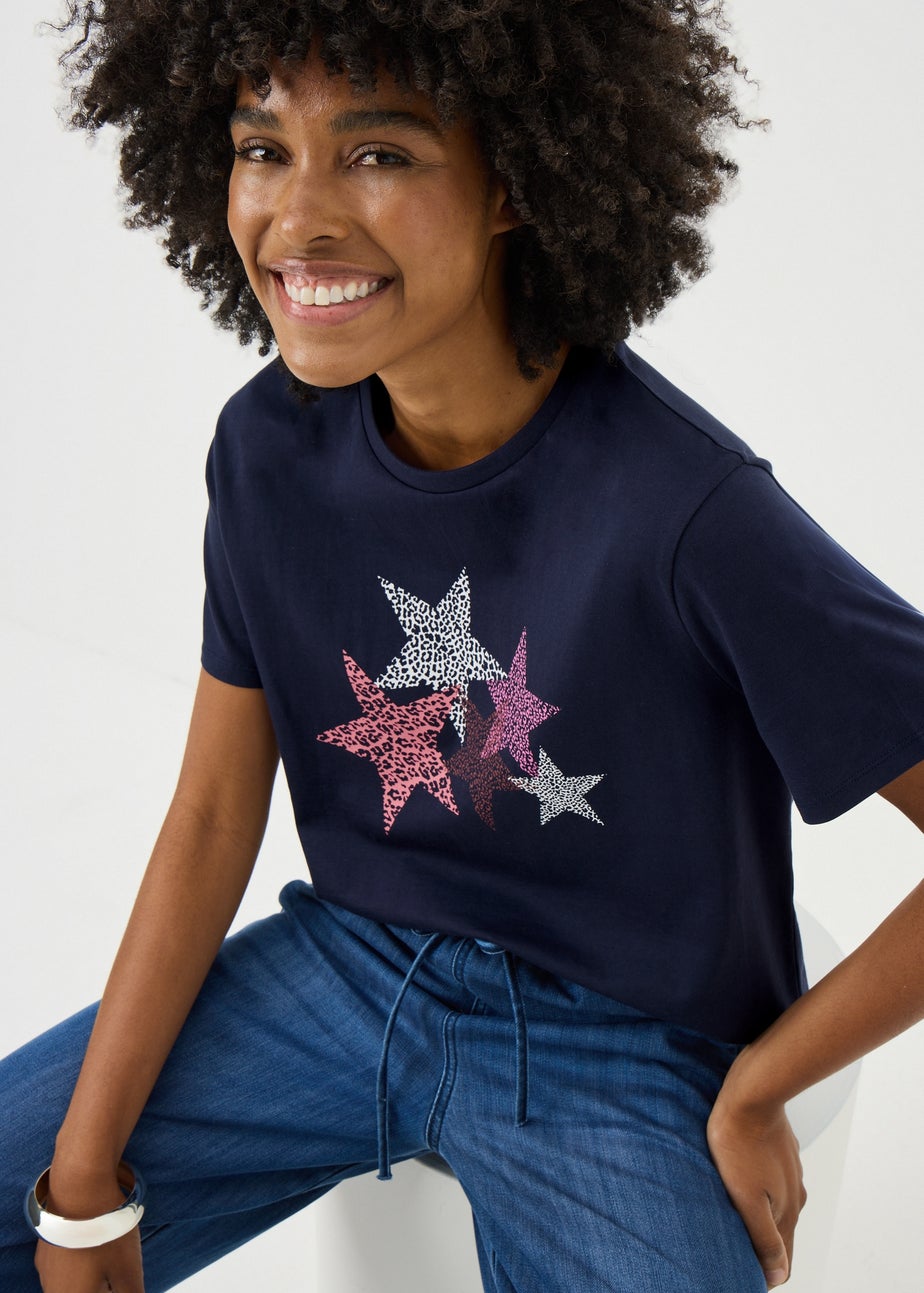Navy Star Graphic T-Shirt