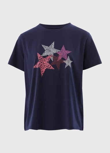 Navy Star Graphic T-Shirt