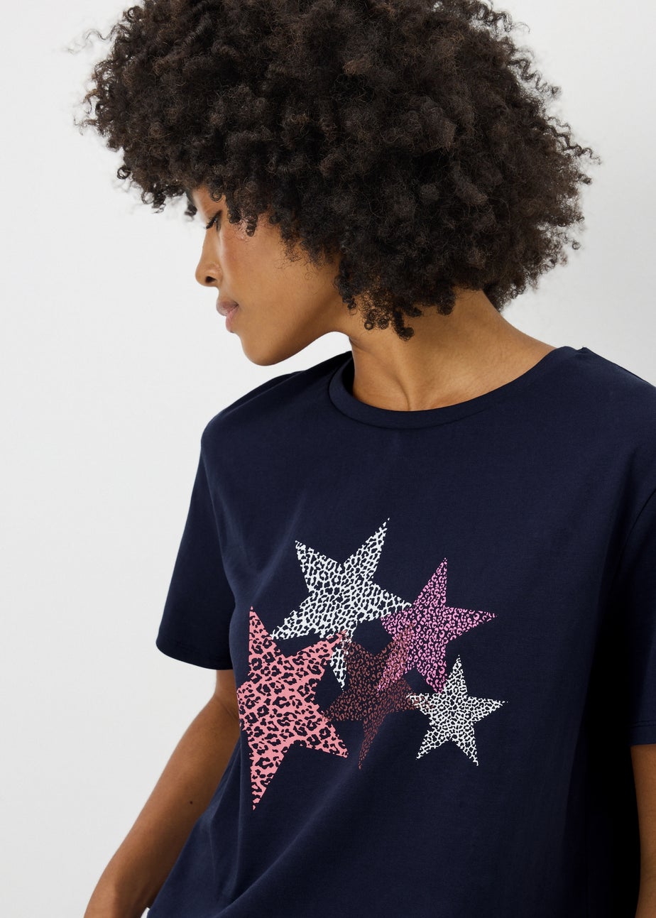 Navy Star Graphic T-Shirt
