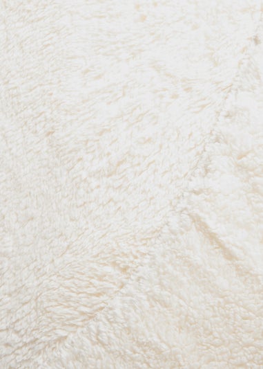 Cream Teddy Fleece Fitted Sheet