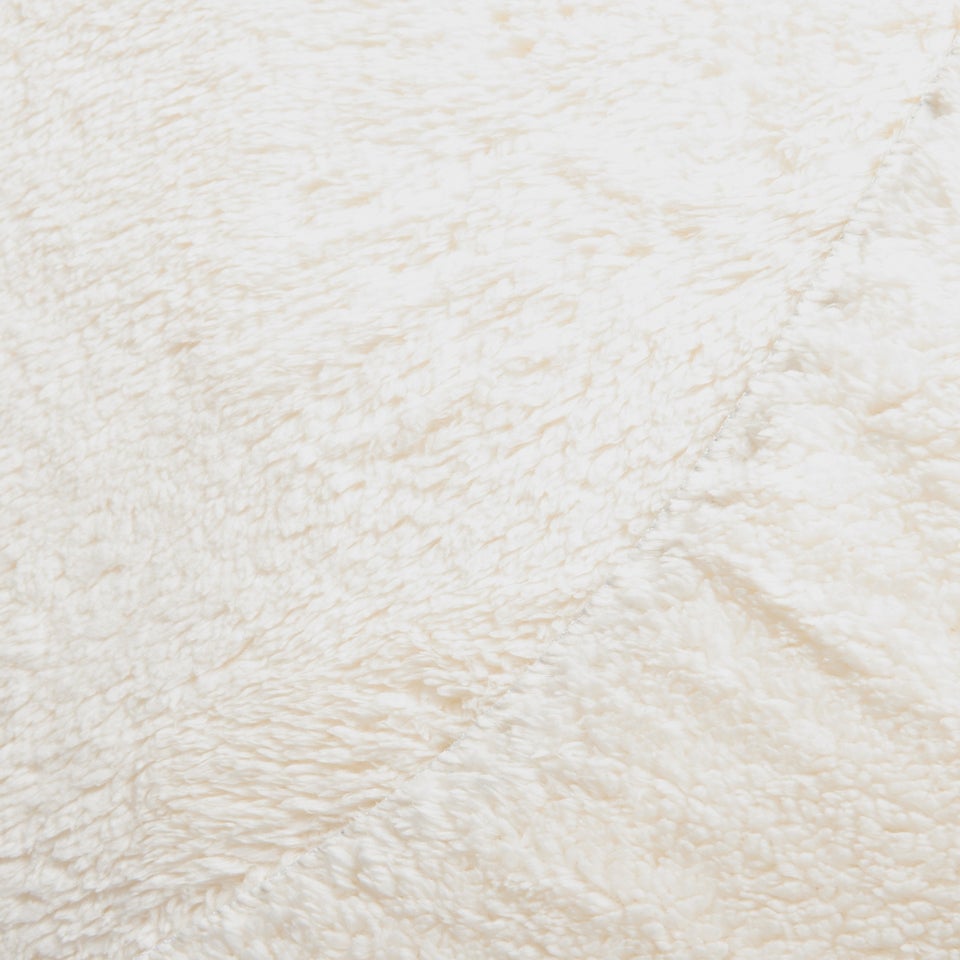 Cream Teddy Fleece Fitted Sheet