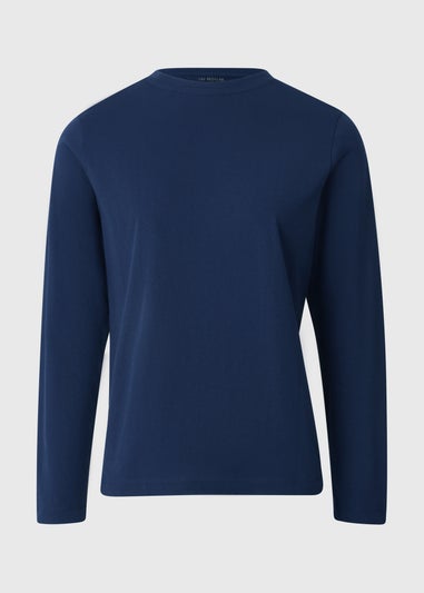 Blue Regular Fit Long Sleeve Top