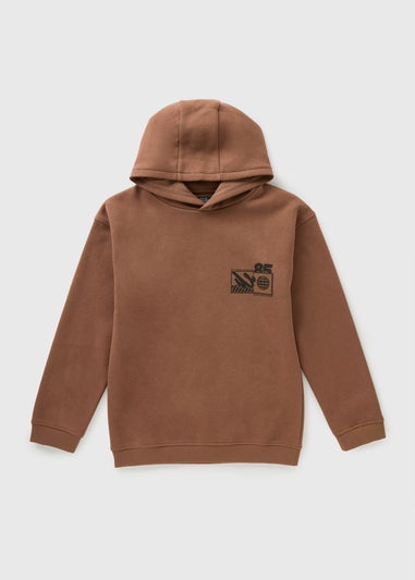 Boys Brown 85 Hoodie (7-15yrs)
