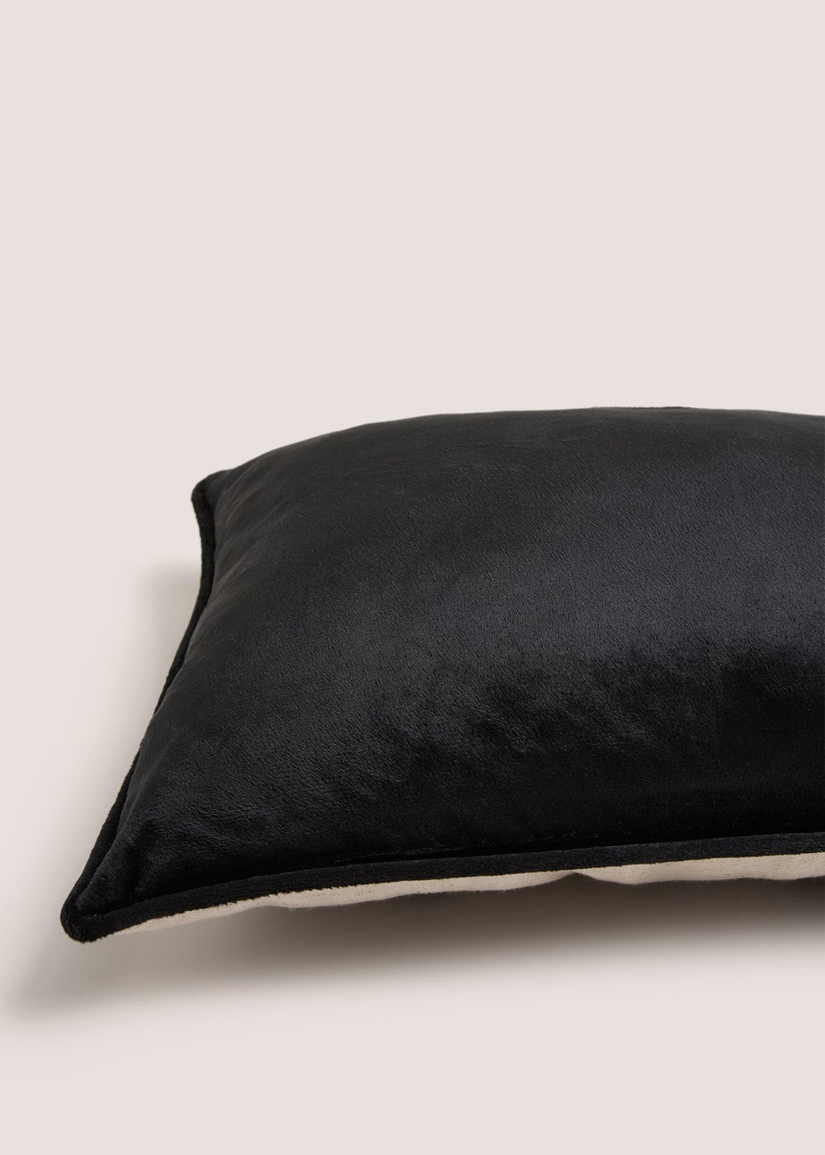 Cream & Black Christmas Tree Cushion