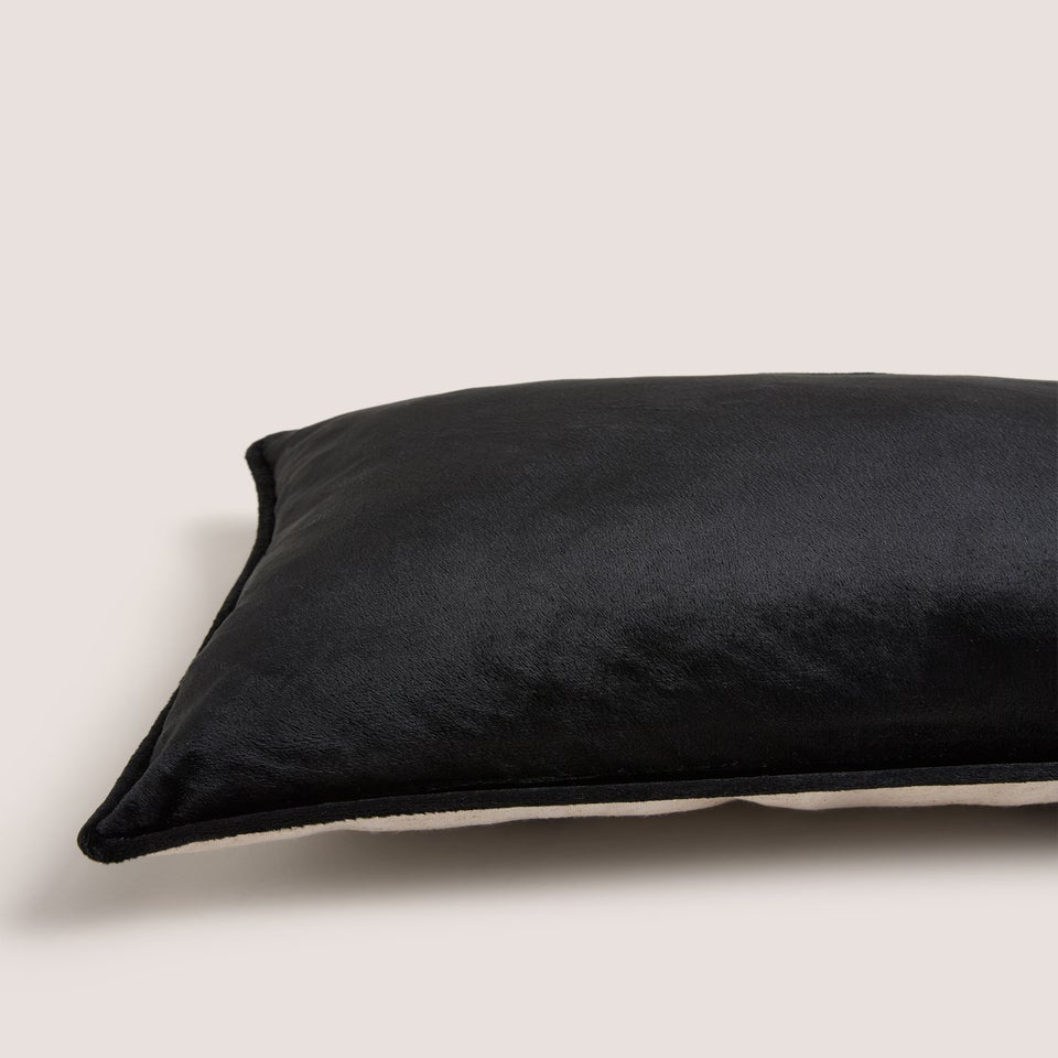 Cream & Black Christmas Tree Cushion