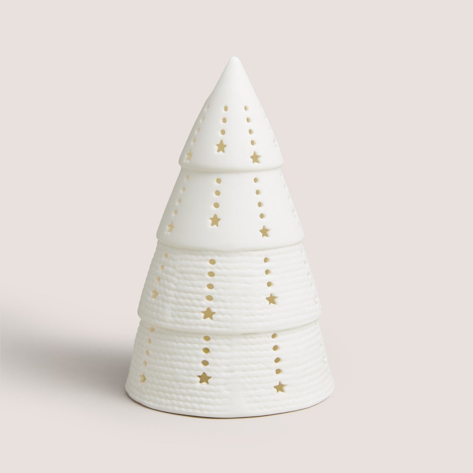 White Christmas Tree LED Ornament