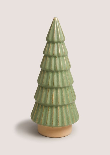 Green Ceramic Tree Ornament