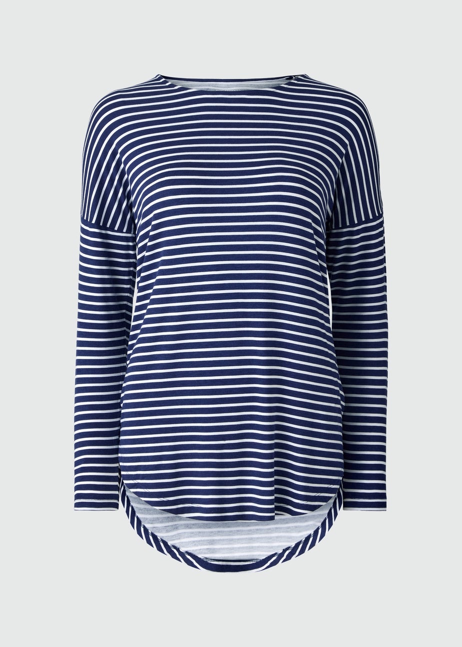 Navy Stripe Relaxed T-Shirt
