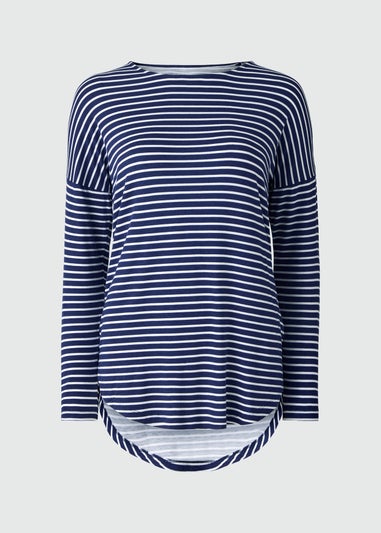 Navy Stripe Relaxed T-Shirt