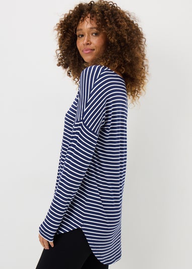 Navy Stripe Relaxed T-Shirt