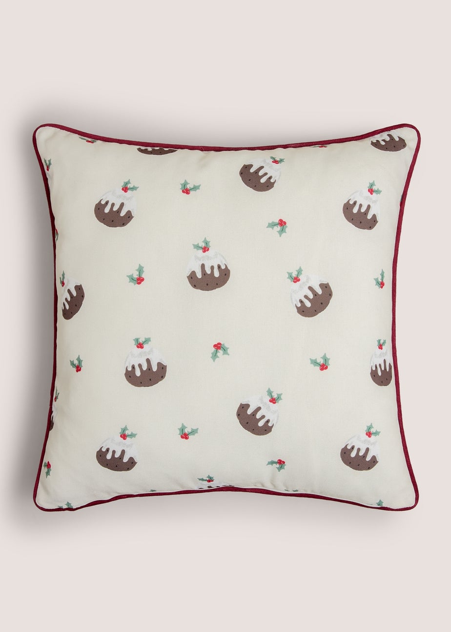 Cream Pudding Cushion