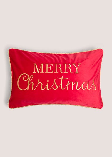 Red Merry Christmas Cushion