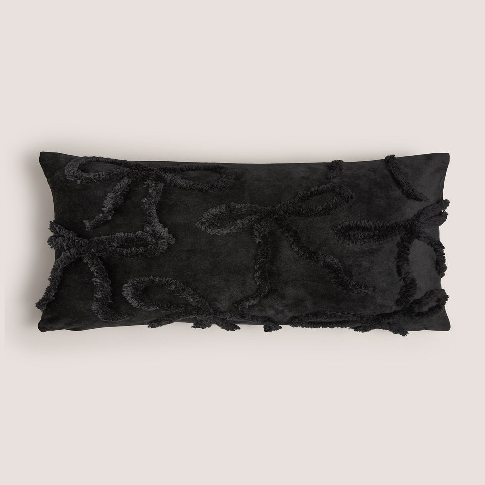 Black Bow Cushion