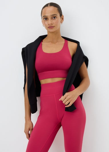 Souluxe Raspberry Sports Crop Top