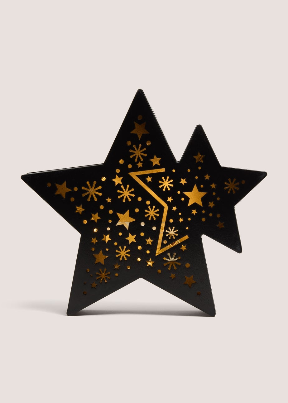 Duo Wooden Star LED Light