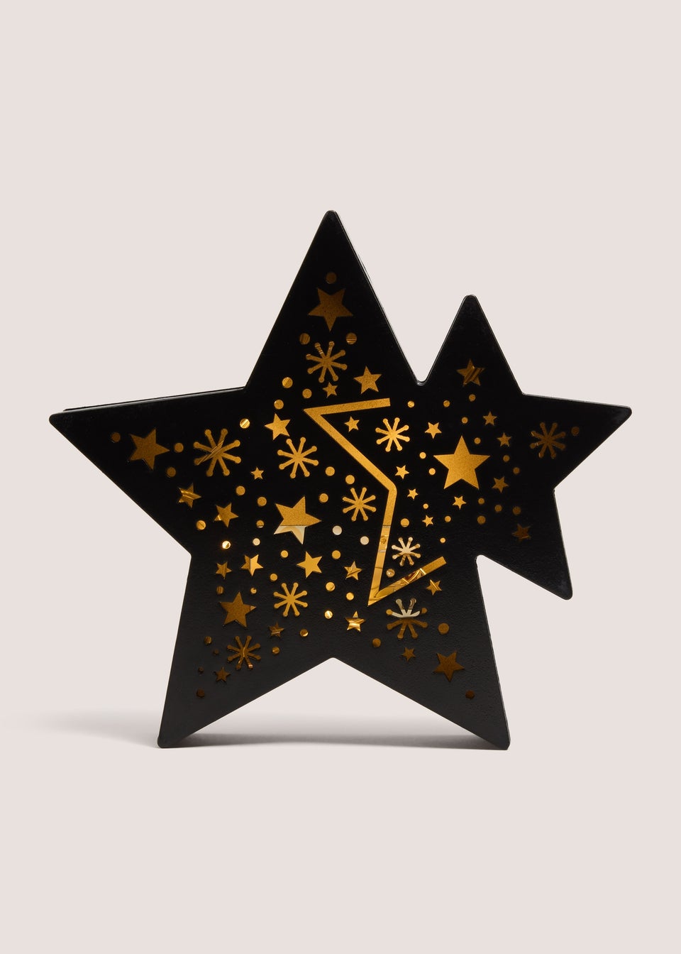 Duo Wooden Star LED Light