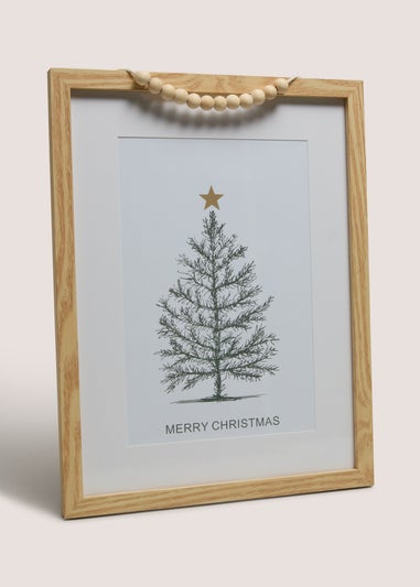 Wood Christmas Tree Hanging Sign