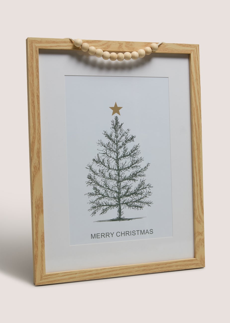 Wood Christmas Tree Hanging Sign