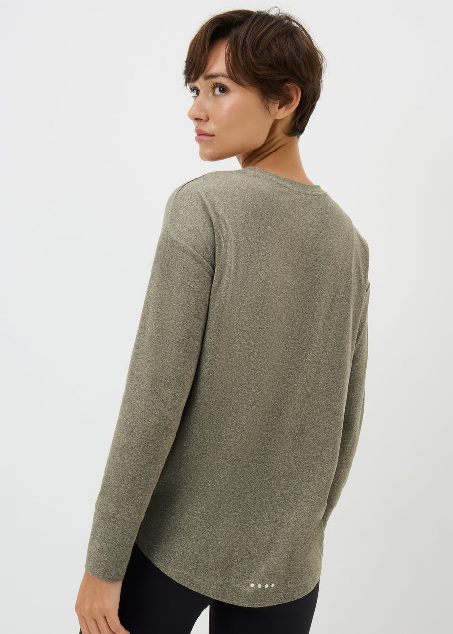 Souluxe Khaki Long Sleeve Top