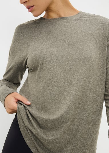 Souluxe Khaki Long Sleeve Top