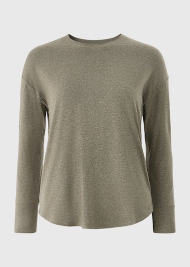 Souluxe Khaki Long Sleeve Top