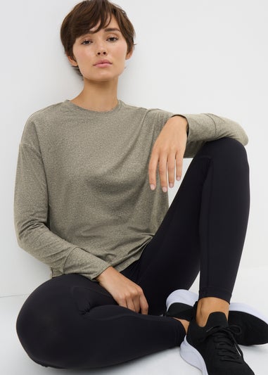 Souluxe Khaki Long Sleeve Top