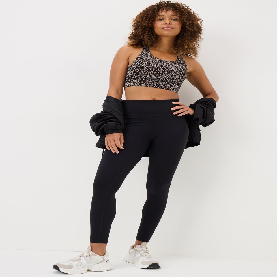 Souluxe Brown Animal Print Crop Top