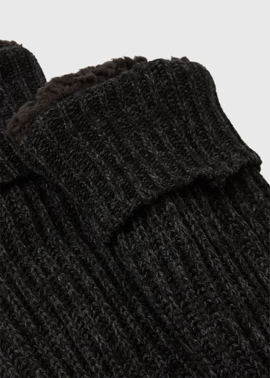 Dark Grey Borg Socks