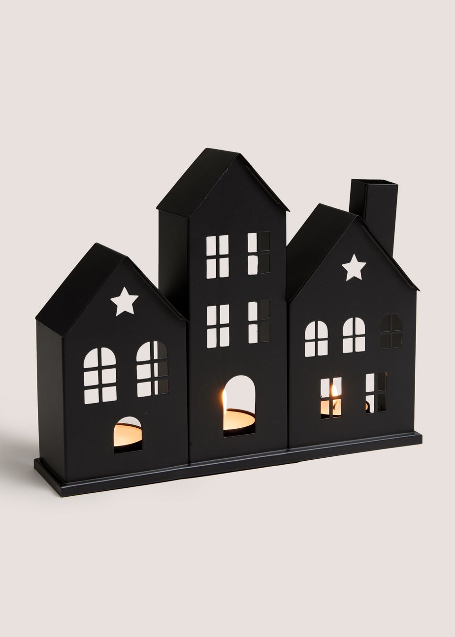 Black House Tea Light Holder