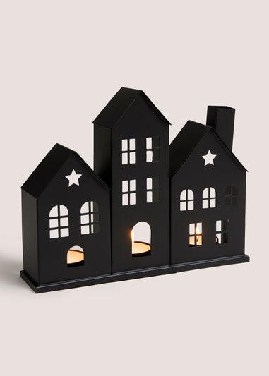 Black House Tea Light Holder