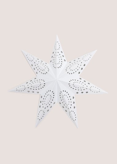 White Metal Hanging Star