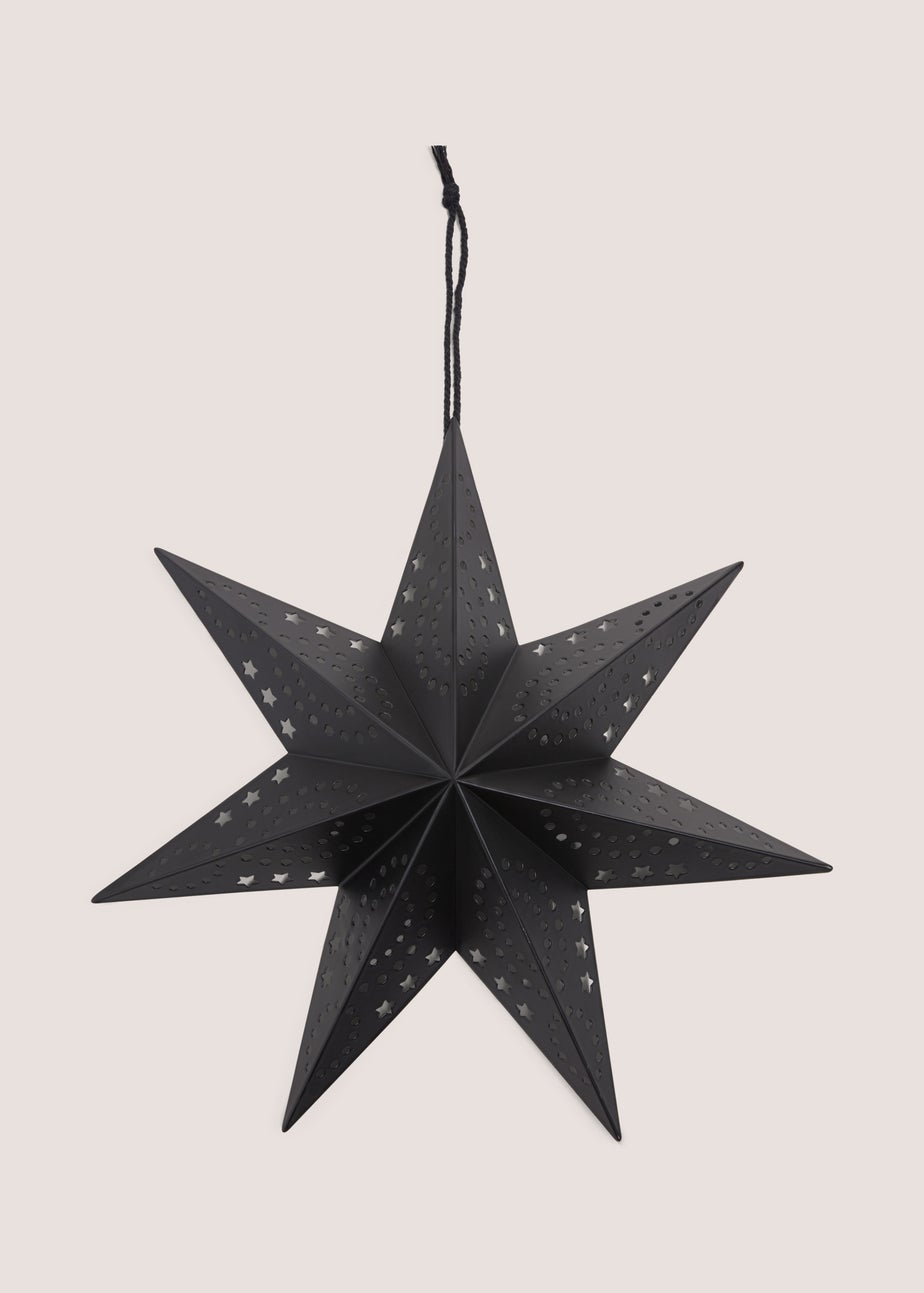 Black Metal Hanging Star