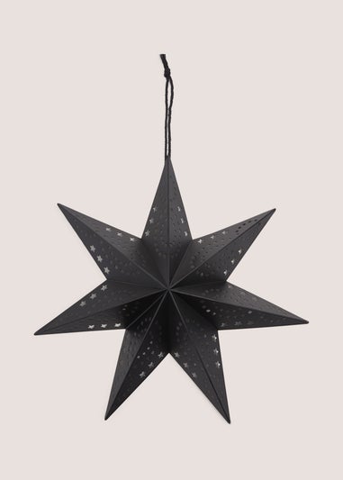 Black Metal Hanging Star